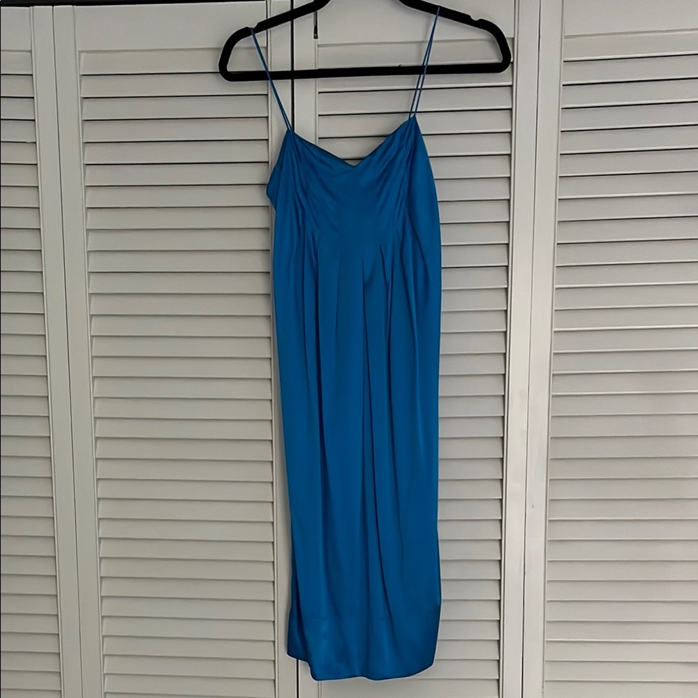 Rebecca Taylor Blue Spaghetti Strap Dress